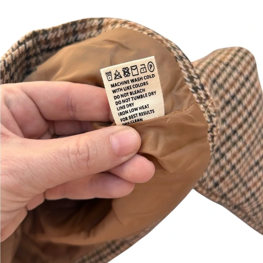 Kinder Mo: Vint houndstooth children’s‎ jacket brown 1-2Y